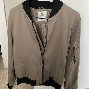 Cielo Basic Green Bomber Jacket